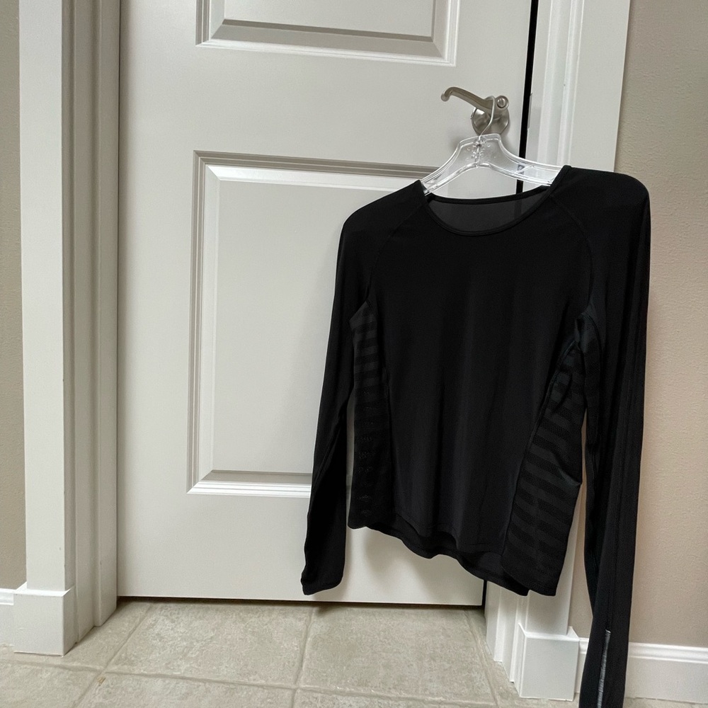 Lululemon Black Long Sleeve Performance Top